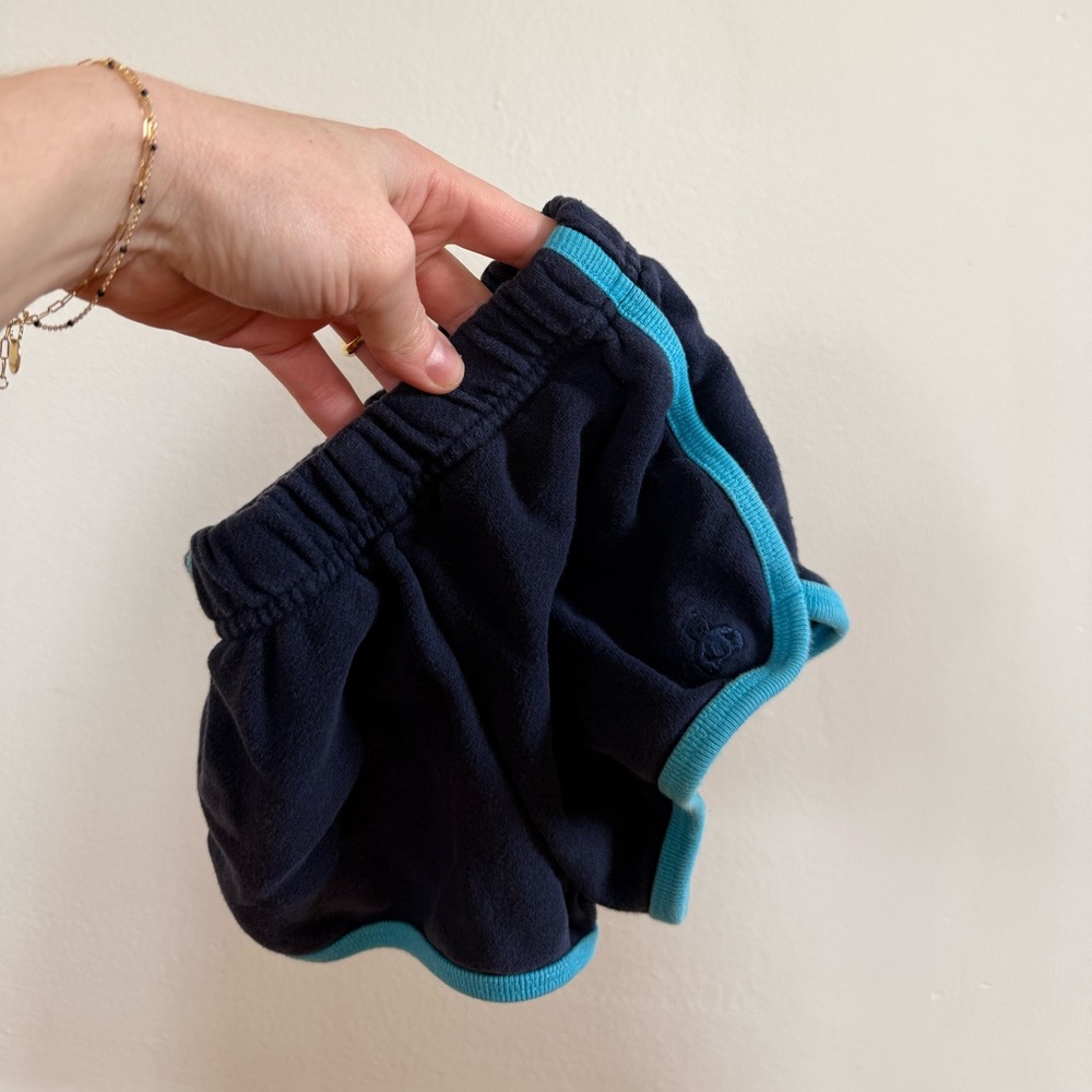 Navy and Blue Trim Shorts
